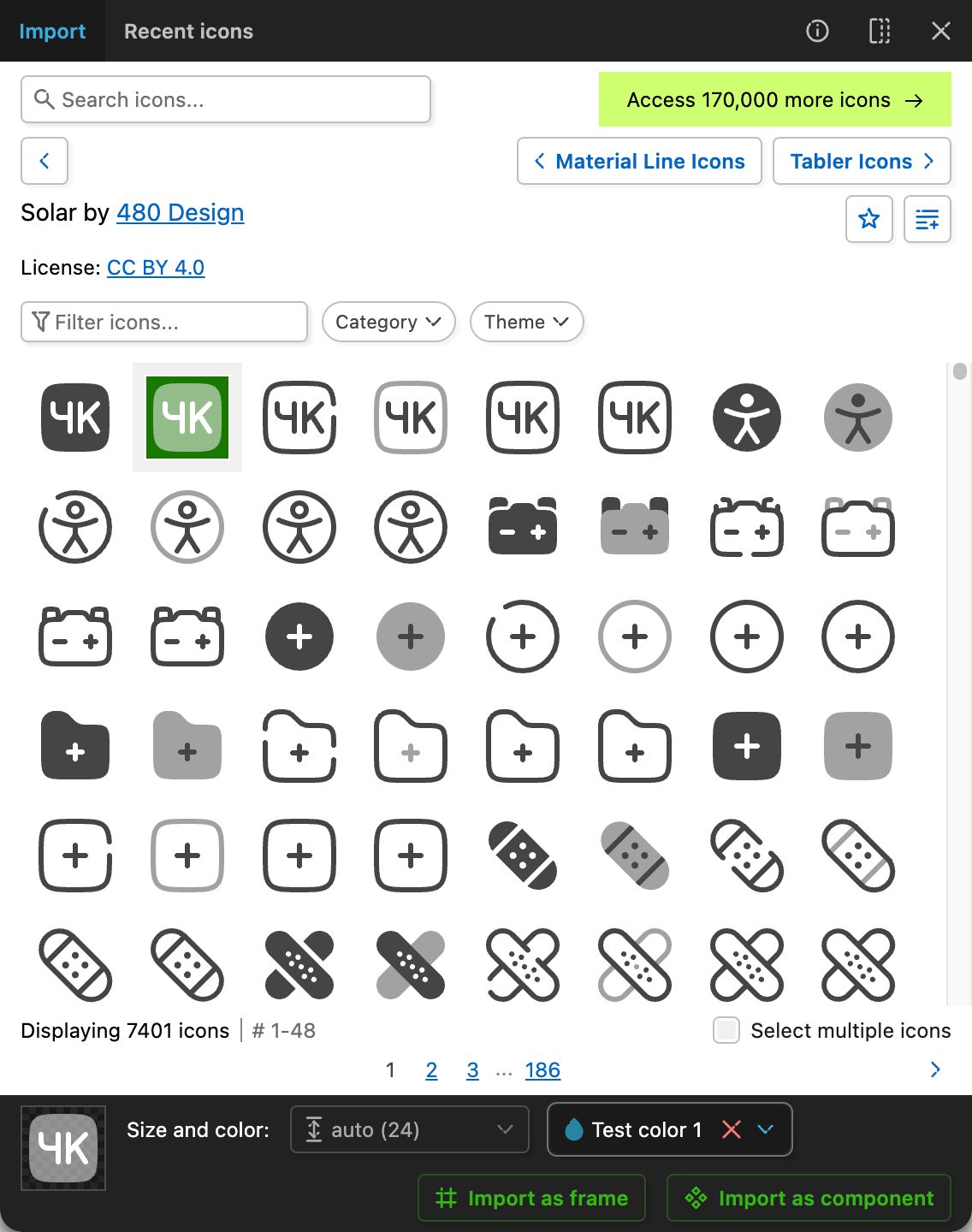 Iconify for Figma: icon code