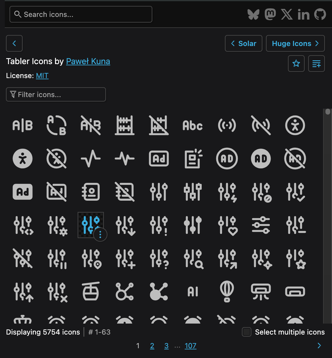 Iconify for Penpot: icon set